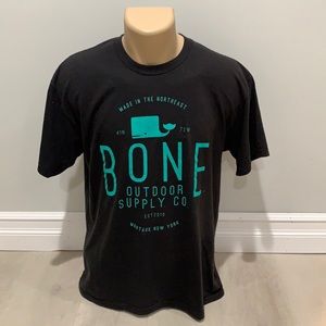 WHALEBONE Bone T Shirt Large Black Montauk